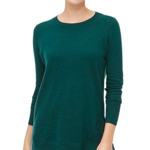 J. Crew Factory Women's Green Wool Blend Long Sleeve Tunic Sweater - Medium